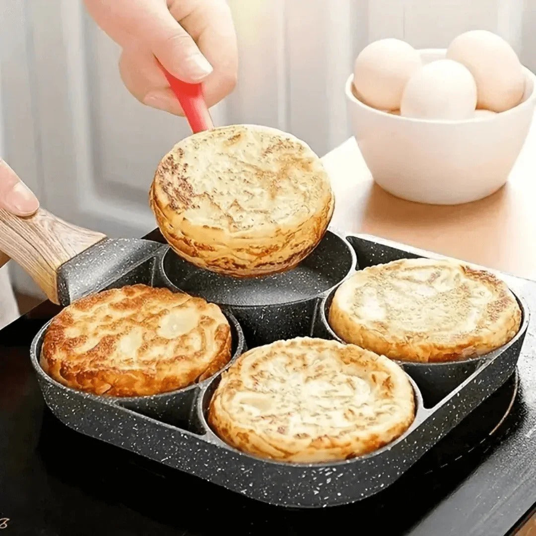 4-in-1 Antihaft-Pfanne für Frühstück und Snacks